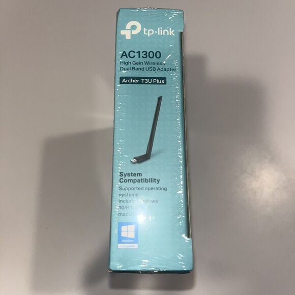 TP-LINK ARCHER T3U Plus AC1300 USB Wi-Fi ANTENNA NEW SEALED - Picture 2 of 4